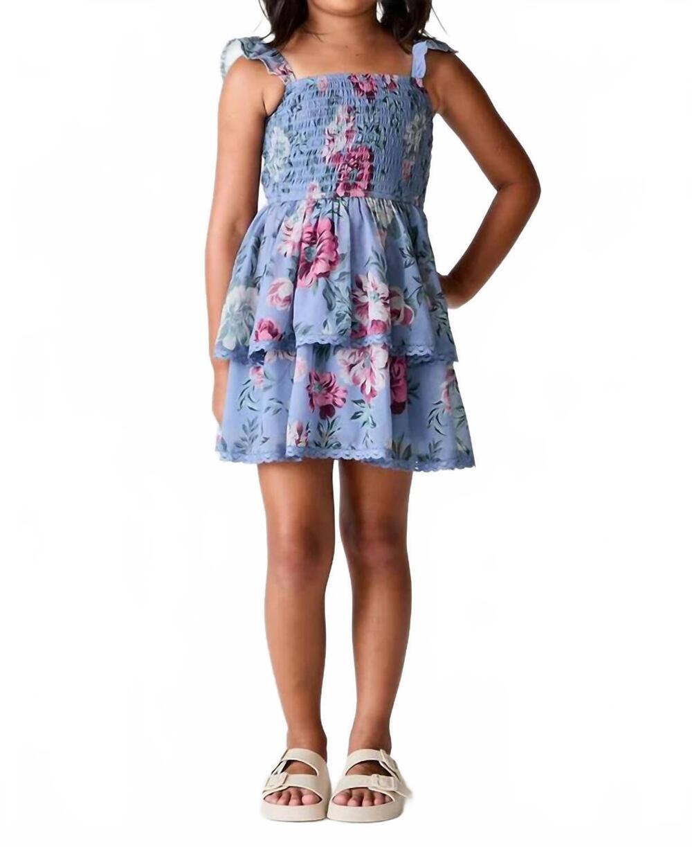 NEW SALTWATER LUXE raynbow mini dress in dusty blue